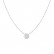 Tiny Treasures Single Diamond Bezel Necklace 