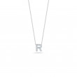 Roberto Coin Love Letter R Pendant With Diamonds