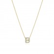 18k Gold Tiny Treasures Diamond Love Letter “b” Necklace