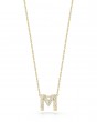 Tiny Treasures Diamond Love Letter “m” Necklace