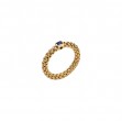 Fope 18k Yellow Gold Flexit Sapphire Ring