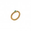 Fope 18k Yellow Gold Emerald Stretch Ring 
