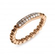 Hulchi Belluni 18k Rose Gold Tresore Stretch Ring