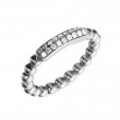 Hulchi Belluni 18k White Gold Tresore Stretch Ring 