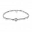 Hulchi Belluni 18k White Gold Tresore Stretch Bracelet 