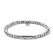 Hulchi Belluni 18k White Gold Tresore Stretch Bracelet