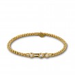 Hulchi Belluni 18k Yellow Gold Tresore Stretch Bracelet