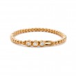 Hulchi Belluni 18k Rose Gold Tresore Stretch Bracelet 