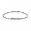 Hulchi Belluni 18k White Gold Stretch Bracelet 