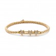 Hulchi Belluni 18k Yellow Gold Tresore Stretch Bracelet