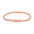 Hulchi Belluni 18k Rose Gold Stretch Bracelet