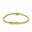 Hulchi Belluni 18k Yellow Gold Tresore Stretch Bracelet