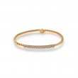 Hulchi Belluni 18k Rose Gold Tresore Stretch Bracelet