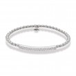 Hulchi Belluni 18k White Gold Tresore Stretch Bracelet 