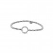 Hulchi Belluni 18k White Gold Tresore Stretch Bracelet
