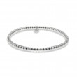 Hulchi Belluni 18k White Gold Tresore Stretch Bracelet