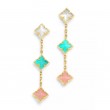 Carnival Pastel Flower Dangle Earrings