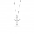 Diamond Princess Tapered Flower Necklace