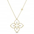 Princess Flower Open Frame Necklace