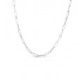 Alternating Paperclip Chain Necklace
