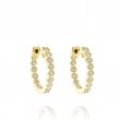 Hexgon Collection Hoop Earrings