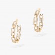 Move Link Diamond Hoop Earrings, Small