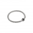 Fope 18k White Gold Flex’it Bracelet With Black Diamonds