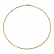 Fope 18k Yellow Gold Pave Diamond Pendant Necklace