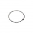 Fope 18k White Gold Flex’it Bracelet With Black Diamonds