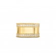Roberto Coin 18Kt Gold Ring With Diamond Edges