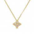 Roberto Coin 18Kt Gold Small Pendant With Diamonds