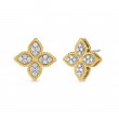 Roberto Coin Medium Stud Earring With Diamonds