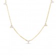 Diamonds By The Inch 5 Station Flower Necklace 
