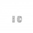 Roberto Coin 18K Gold & Pave Diamond Pois Moi Luna Small Hoop Earring