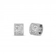 Roberto Coin 18K Gold & Pave Dia Pois Moi Luna Wide Hoop Earring
