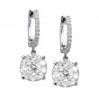18kt 0.75ct Diamond Illusion Earrings