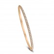 18k Rose Gold Diamond Bangle