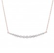 18k Rose Gold Diamond Necklace