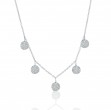 An 18k White Gold Diamond Necklace 