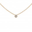 Bezel-set Diamond Necklace