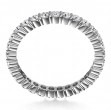 Platinum Round Diamond Mutual Prong Eternity Band