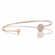 18K Rose Gold Diamond Bangle