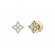 Diamond Outline Flower Studs