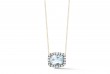 A & Furst Dynamite 18k Blackened Gold Blue Topaz And Diamond Pendant Necklace 