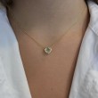 A & Furst Blue Topaz Pendant Necklace 