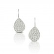 18K White Gold Diamond Earring