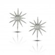 18K White Gold Diamond Earring