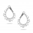 18K White Gold Diamond Earring