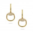 18K Yellow Gold Diamond Earring