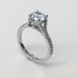 Platinum Semi Mount Engagement Ring